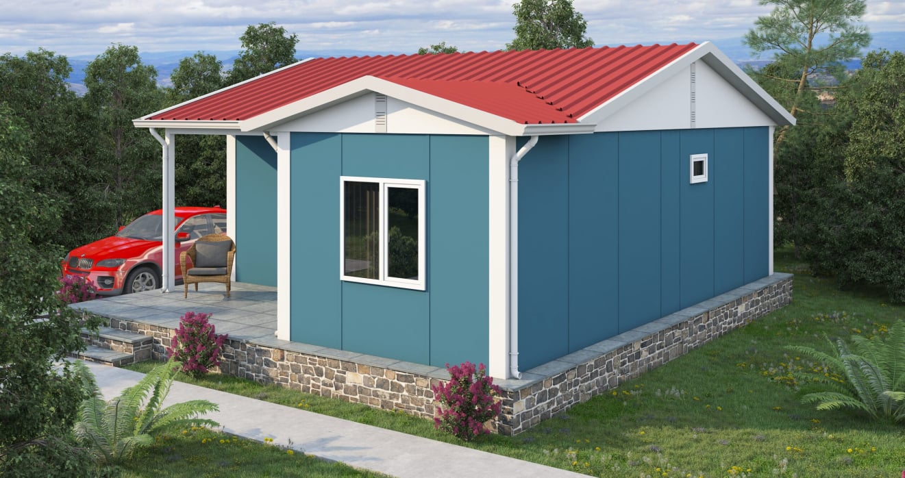 YP104 Tek Katlı Prefabrik Ev