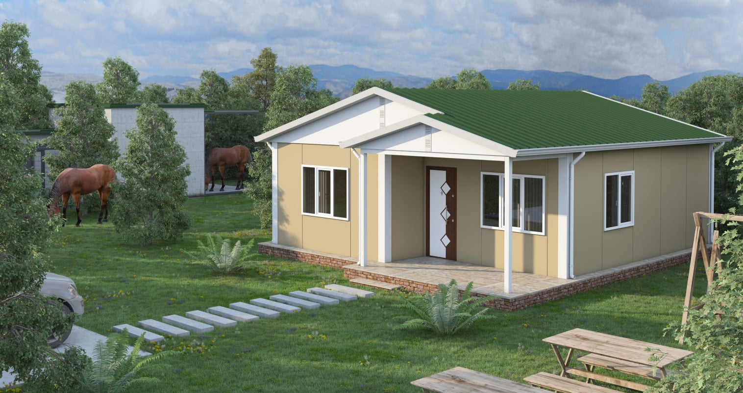 YP106 Tek Katlı Prefabrik Ev