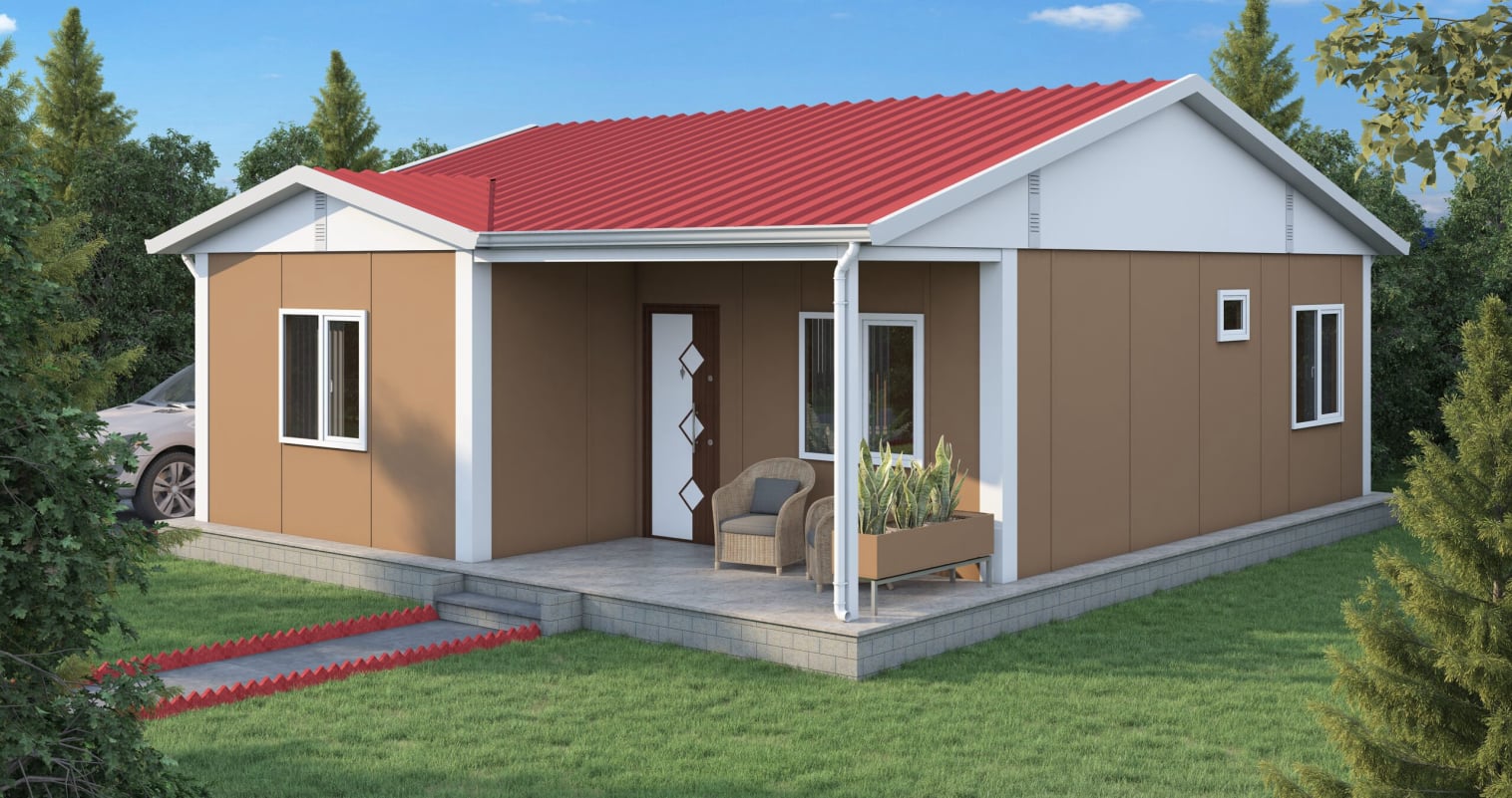 YP107 Tek Katlı Prefabrik Ev