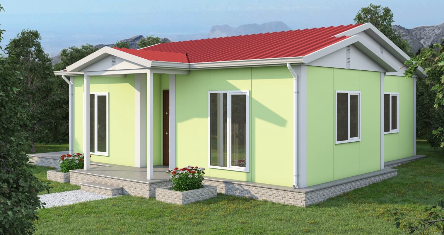 YP108 Tek Katlı Prefabrik Ev