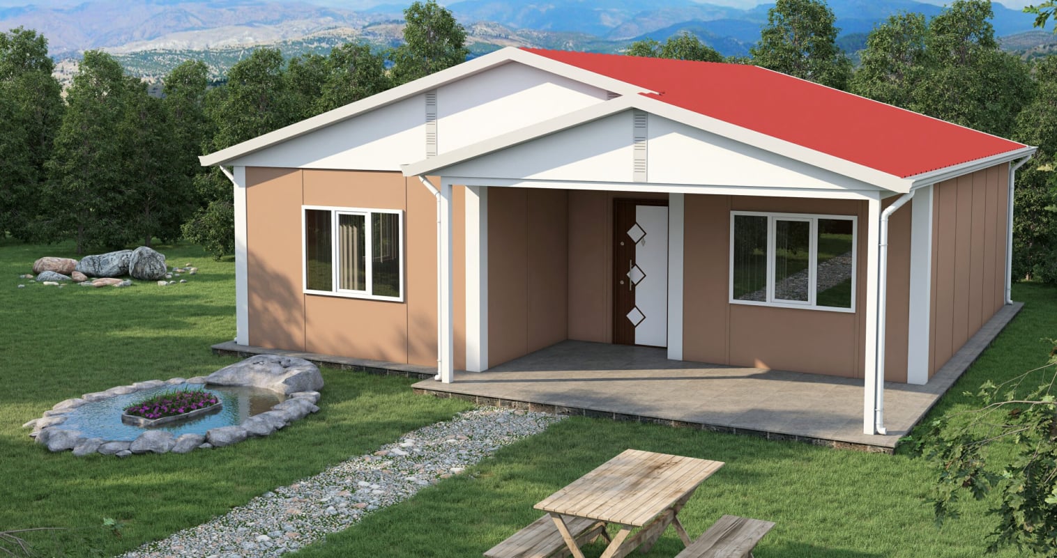 YP117 Tek Katlı Prefabrik Ev