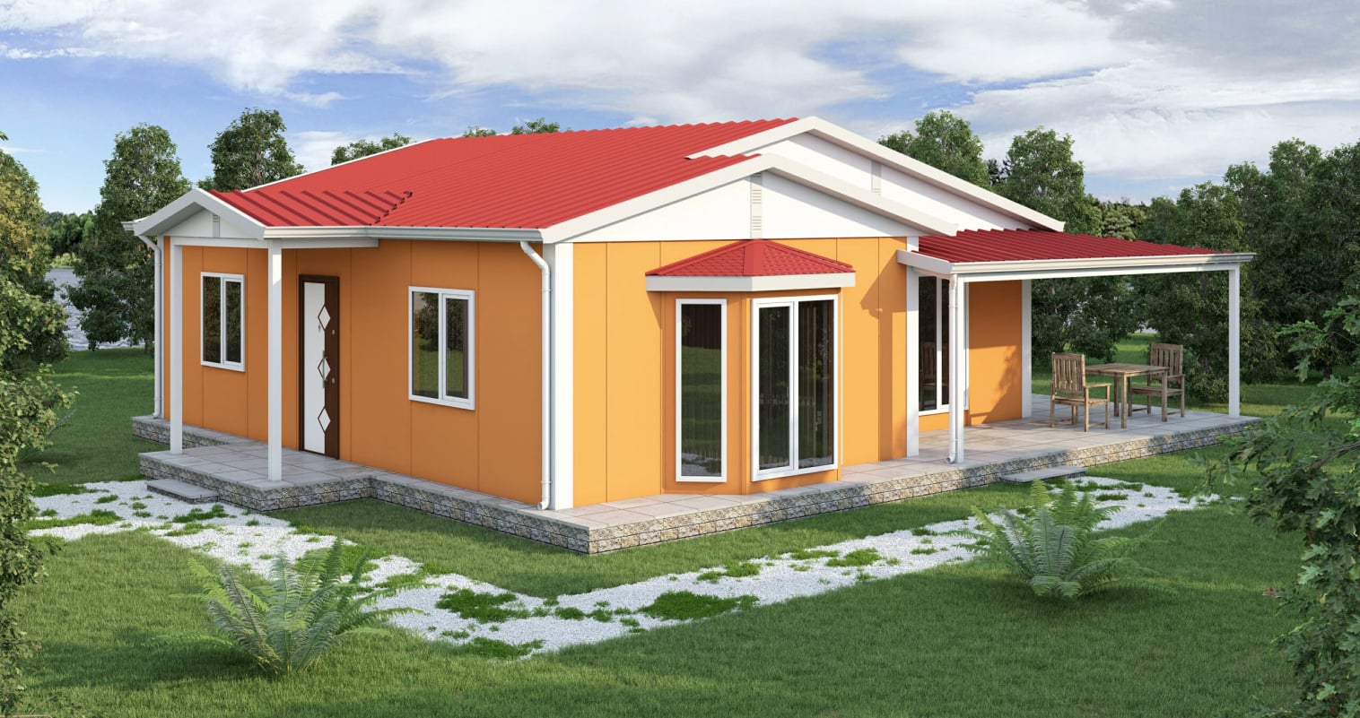 YP124 Tek Katlı Prefabrik Ev