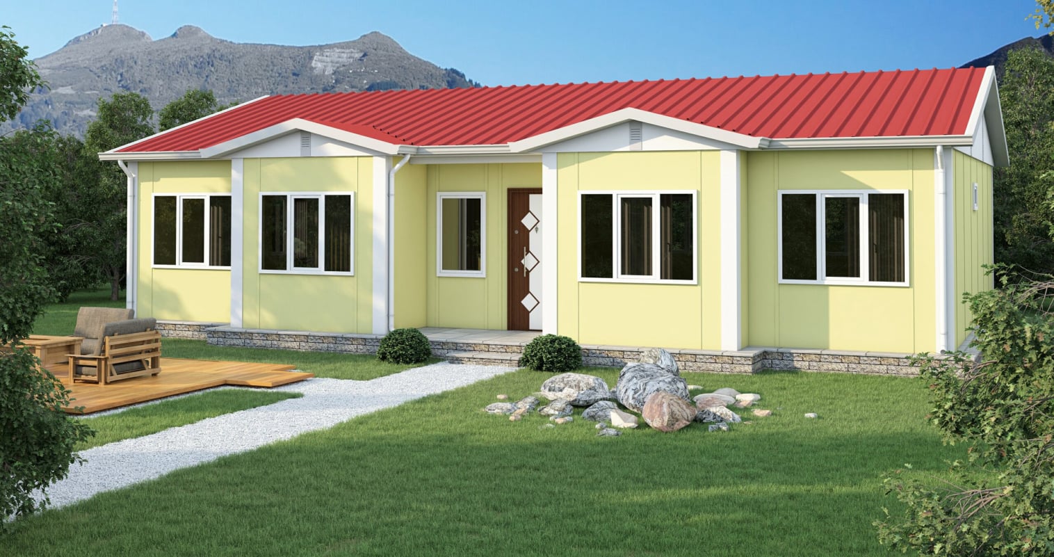 YP128 Tek Katlı Prefabrik Ev