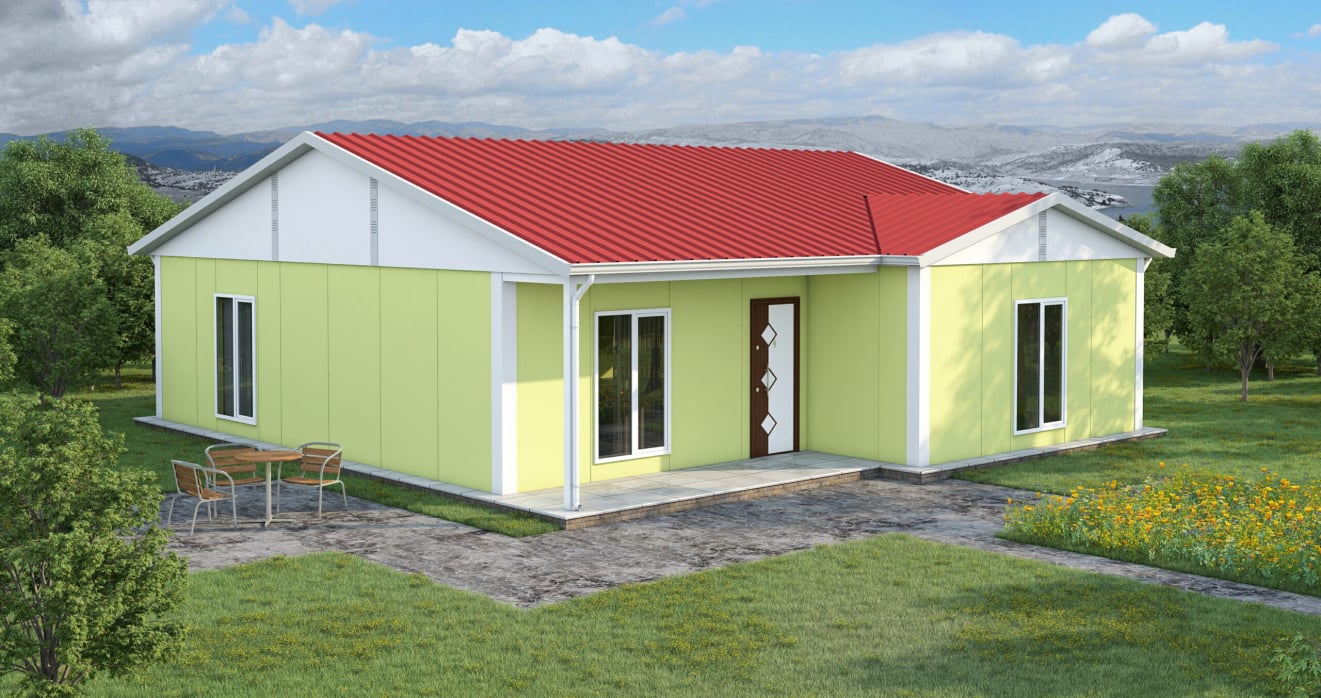 YP129 Tek Katlı Prefabrik Ev